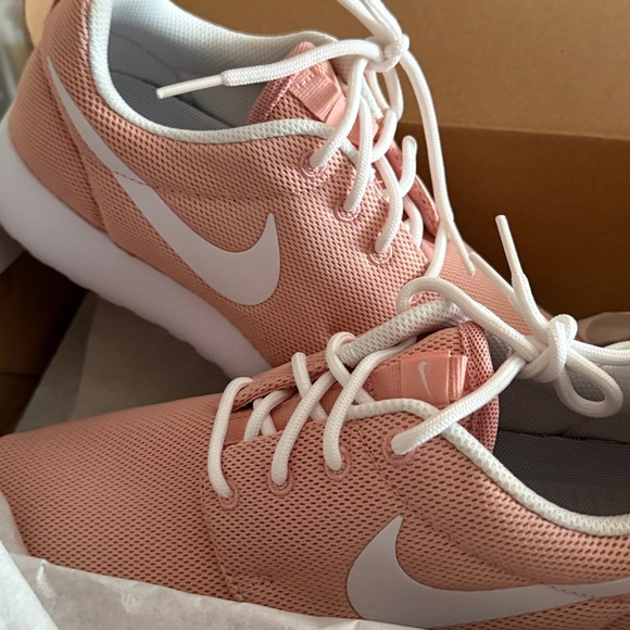 Nike Shoes - Nike Blush Pink and White Athletic Shoes never worn them